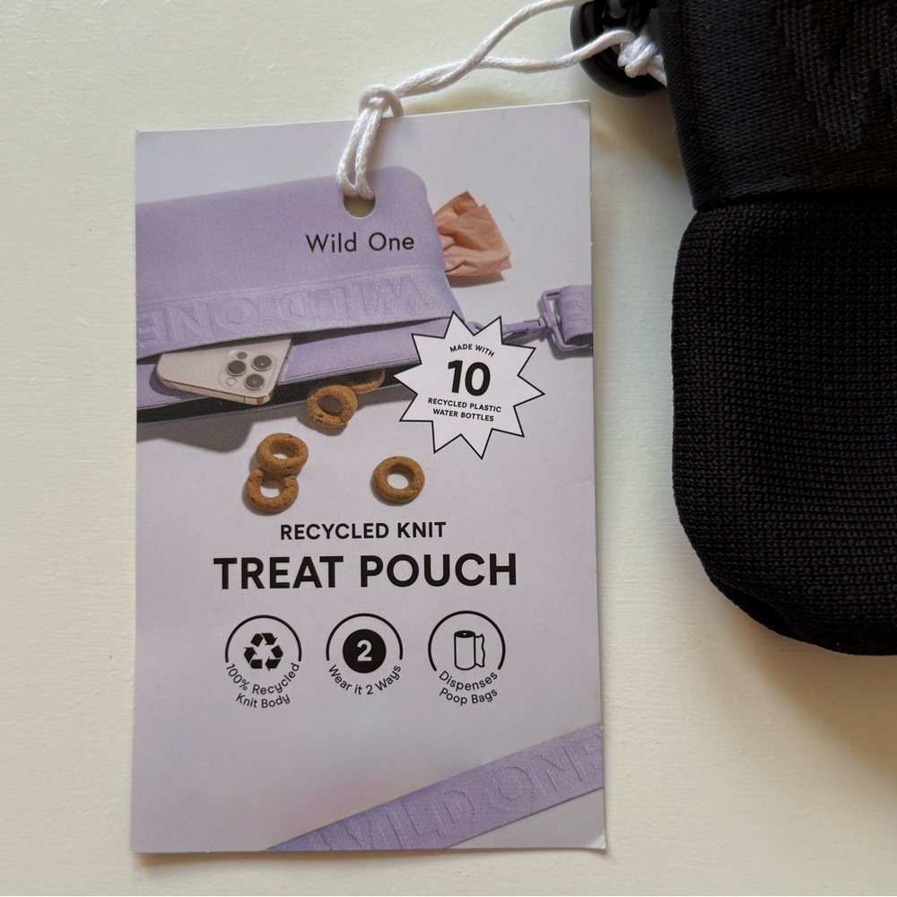 Wild One Treat Pouch - Recycled Knit - Black - Picture 8 of 15